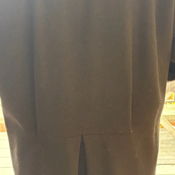 Vintage Michael Tong Black Wool Double-Breasted Long Coat - Picture 11 of 16